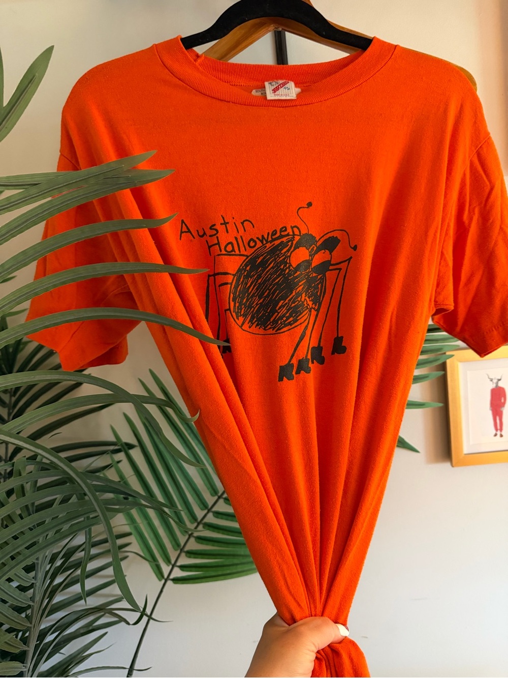 Vintage Quirky Orange Halloween Graphic Tee